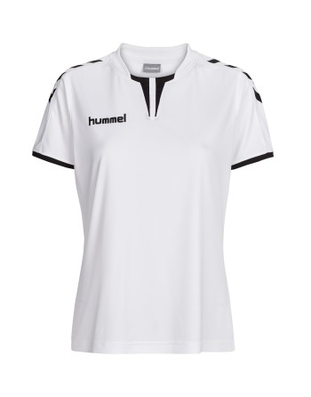 CORE WOMENS SS JERSEY / Krageneinsatz und Ärmelbündchen in Kontrastfarben