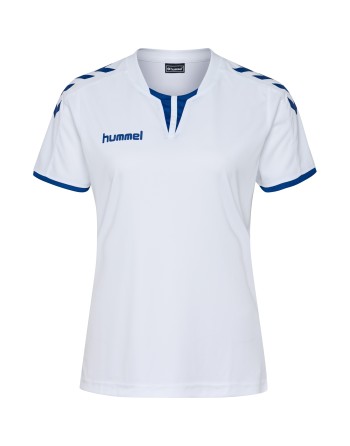 CORE WOMENS SS JERSEY / Krageneinsatz und Ärmelbündchen in Kontrastfarben