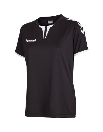 CORE WOMENS SS JERSEY / Krageneinsatz und Ärmelbündchen in Kontrastfarben