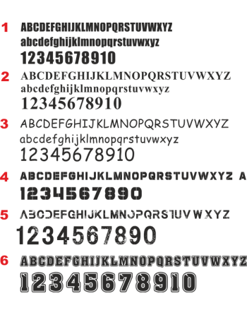 Textildruck Rücken-Nr.